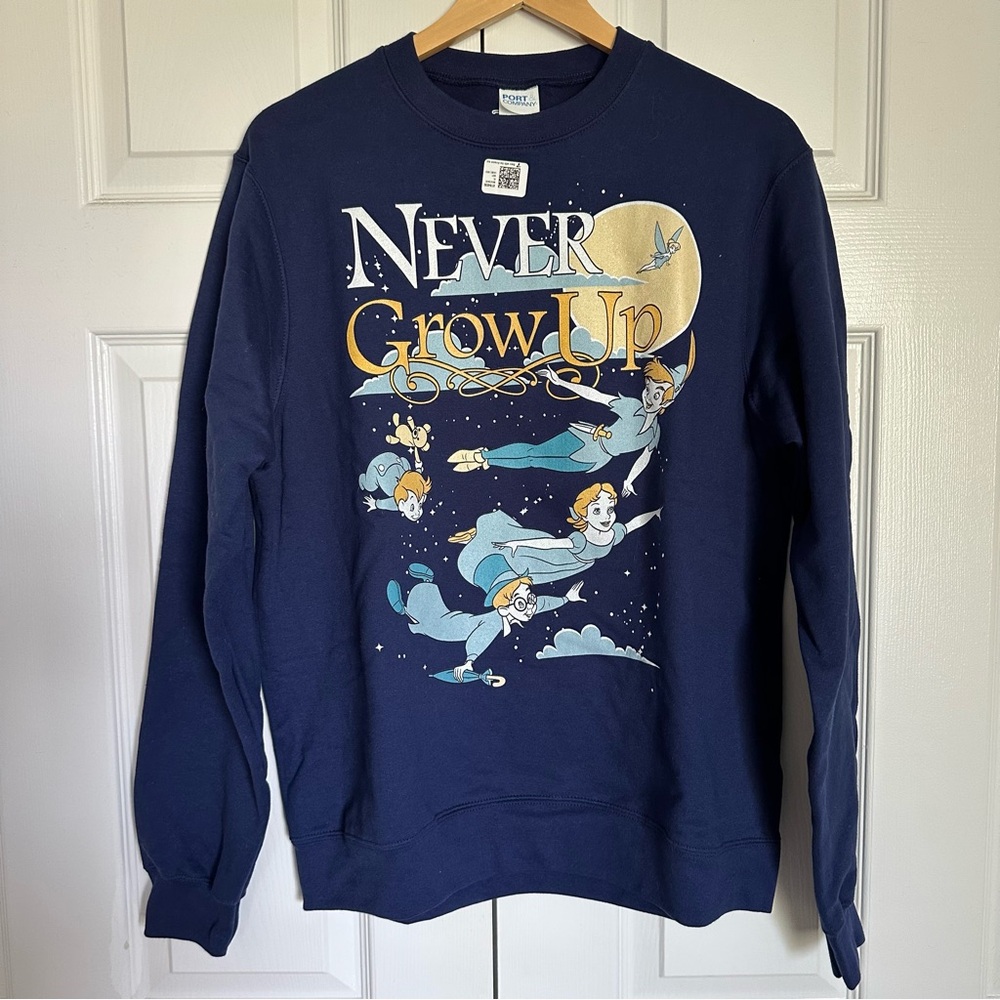 Disney Peter Pan unisex M sweatshirt NWT